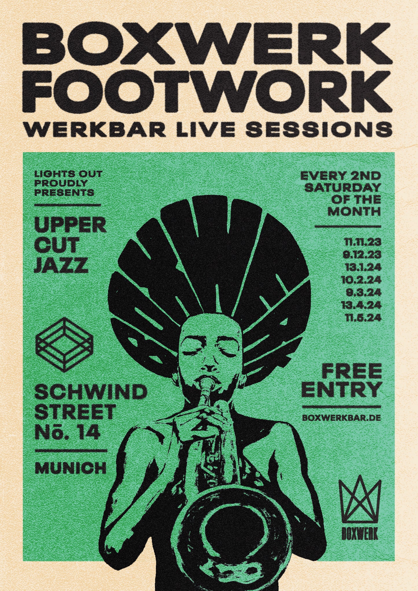 Poster "Footwork Sessions Round 1"