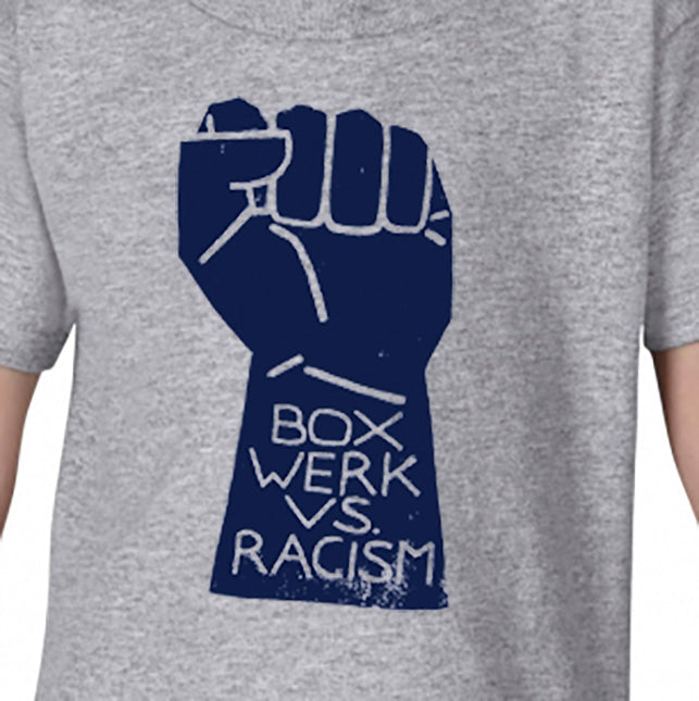 T-Shirt DEFEAT RACISM grau (Kinder und Jugendliche)