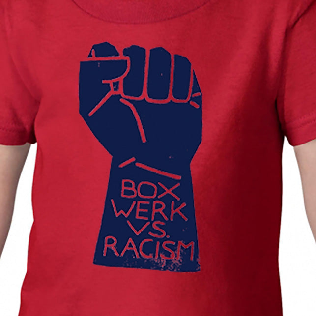 T-Shirt DEFEAT RACISM rot (Kinder)