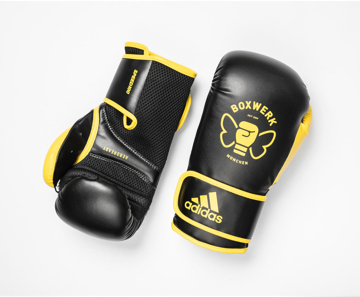 Boxhandschuhe ADIDAS X BOXWERK LIMITED EDITION schwarz/gelb