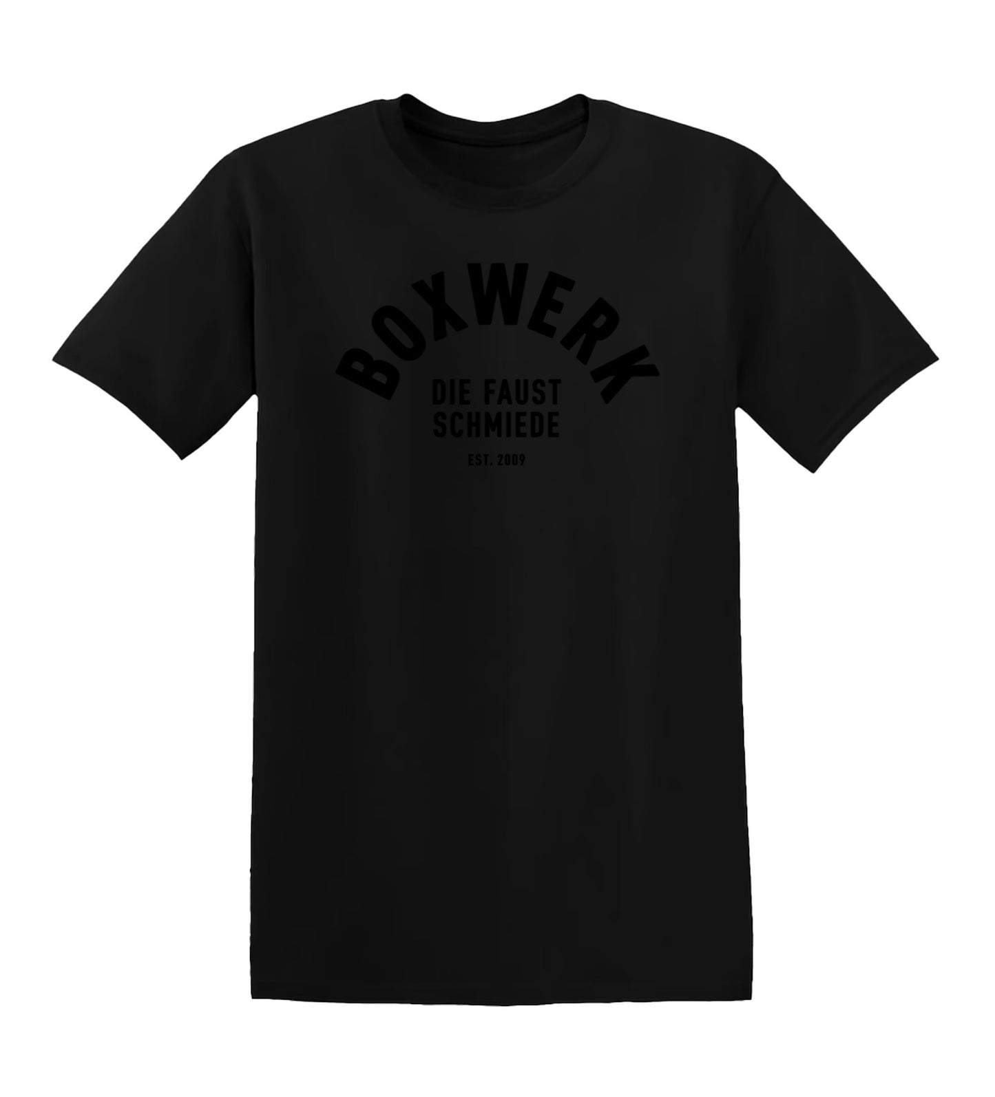 T-Shirt DIE FAUSTSCHMIEDE (schwarz auf schwarz)