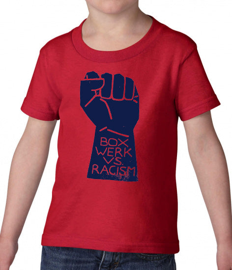 T-Shirt DEFEAT RACISM rot (Kinder)